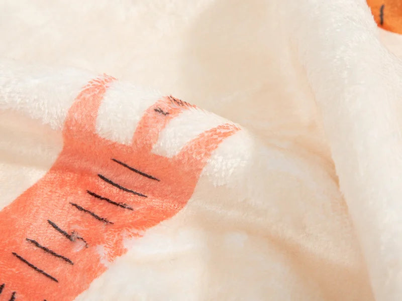 Arctic Fleece Lined Sublimation Microfiber Blanket(Full White, 127*152cm/50inchx 60inch)