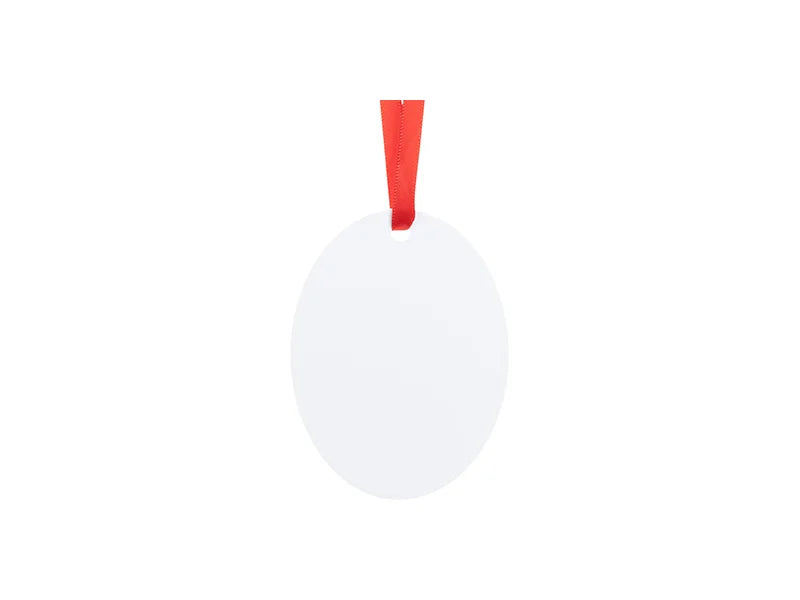 Sublimation Blanks Plastic Hanging Ornament (Oval, 6*8cm)