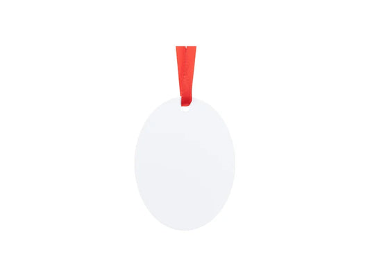 Sublimation Blanks Plastic Hanging Ornament (Oval, 6*8cm)