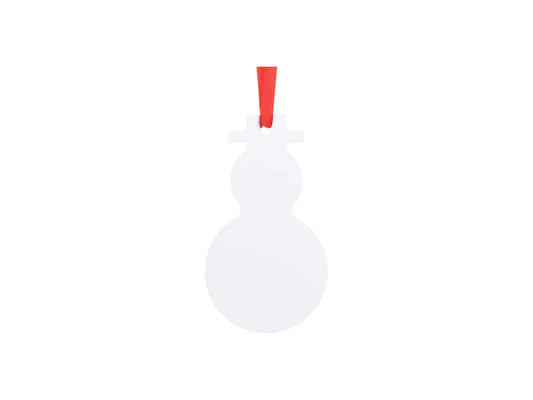 Sublimation Blanks Plastic Hanging Ornament (Snowman, 6.8*12cm)