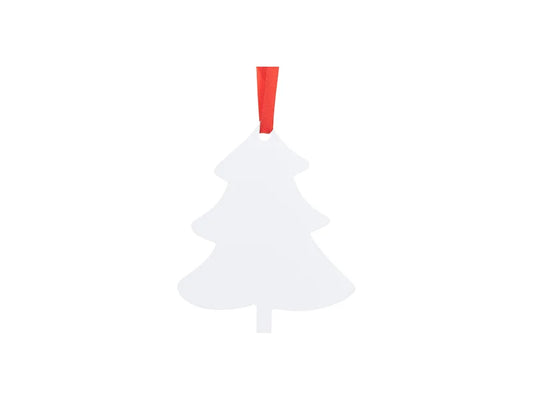 Sublimation Blanks Plastic Hanging Ornament (Tree, 7.6*10cm)