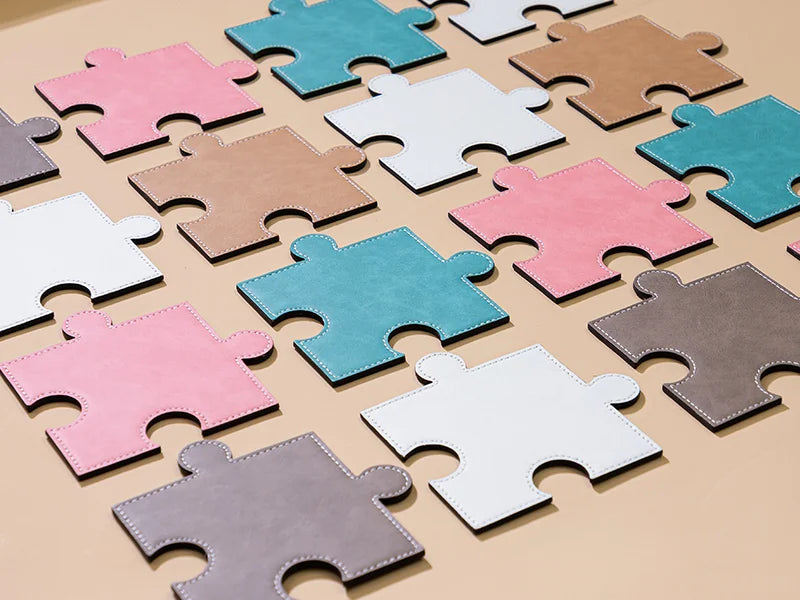 PU Puzzle Coaster(Green, 12*12cm)