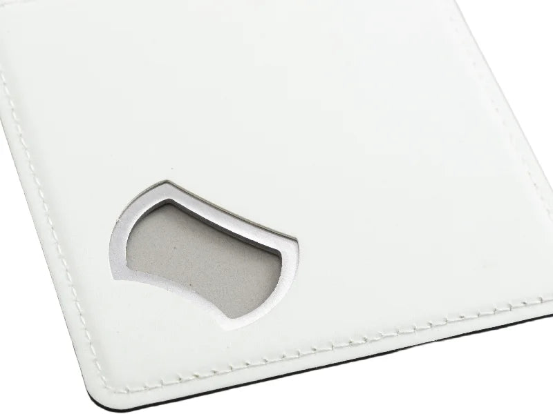 Sublimation PU Bottle Opener Square Coaster (9.8*9.8cm,double-sided printing)