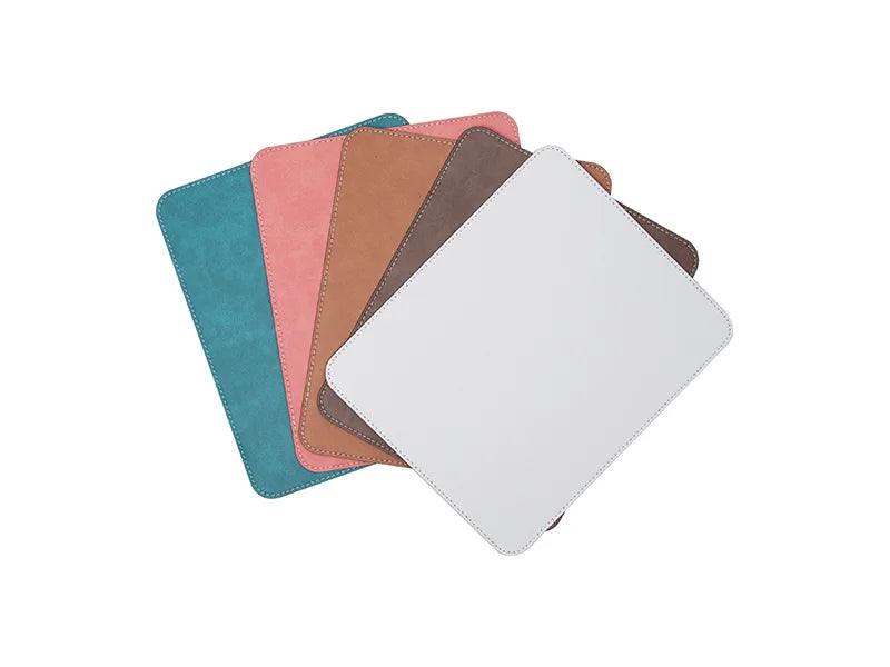 Sublimation 19*23cm PU Leather Placemat (Dark Grey)