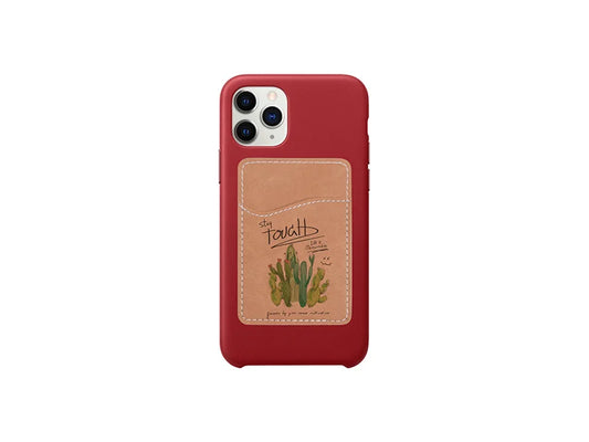 Sublimation Sublimation Phone Wallet with Sticker (Brown)