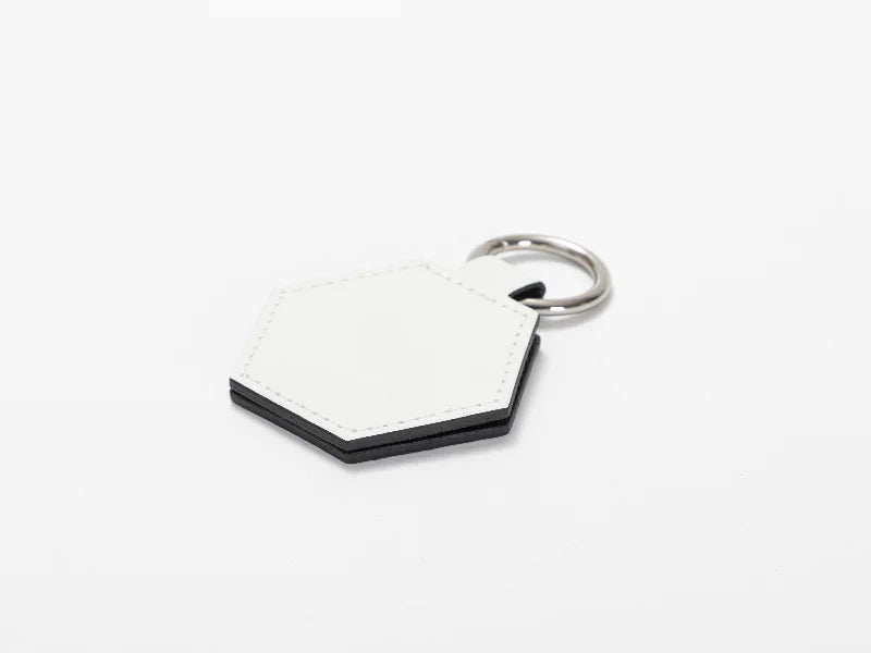 Sublimation Blanks PU Handbag Magnetic Hat Clip(6.7*9.3cm,hexagon)