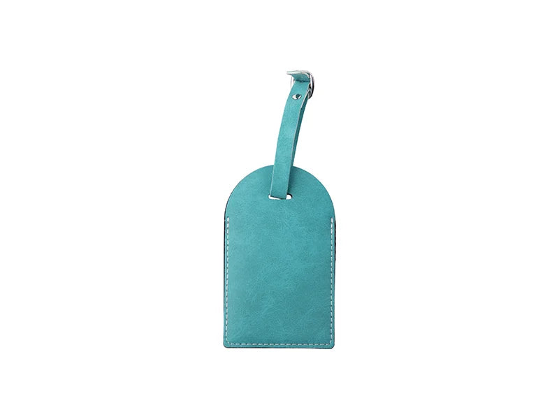 Sublimation Double Side PU Leather Luggage Tag (Green, Arcuation Shape)
