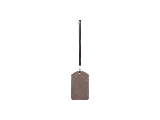 Sublimation Blanks PU Luggage Tag (Dark Gray)
