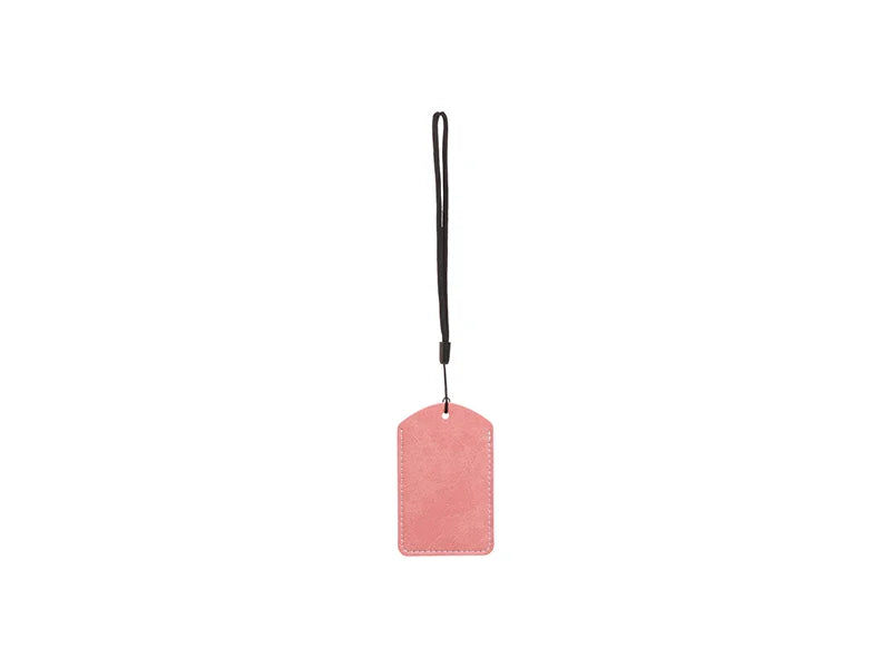 Sublimation Blanks PU Luggage Tag(Pink)