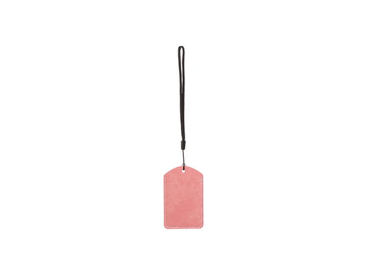 Sublimation Blanks PU Luggage Tag(Pink)
