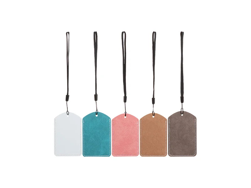 Sublimation Blanks PU Luggage Tag(Pink)