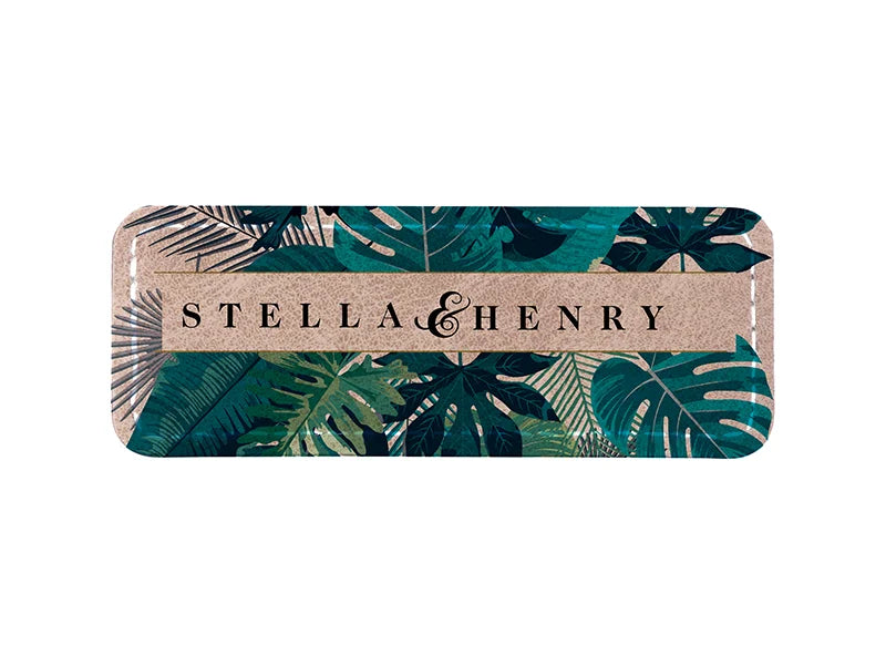 Sublimation PU Leather Badge Name Tag (Gray, Small Rectangle)