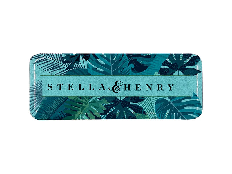 Sublimation PU Leather Badge Name Tag (Green, Small Rectangle)