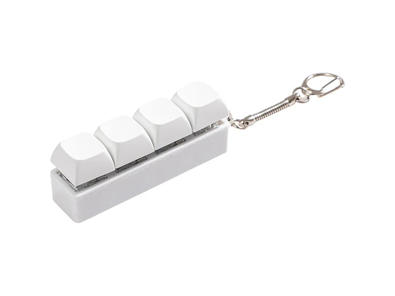 Sublimation Keyboard Fidget Keychain(Four-Key)