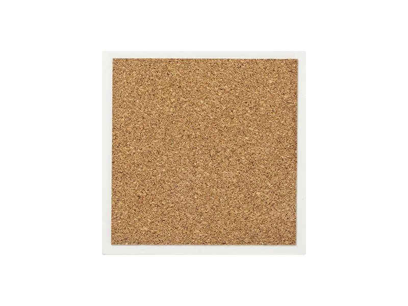 Sublimation Square Marble Coaster w/ Cork (10*10cm/ 3.94inchx3.94inch)