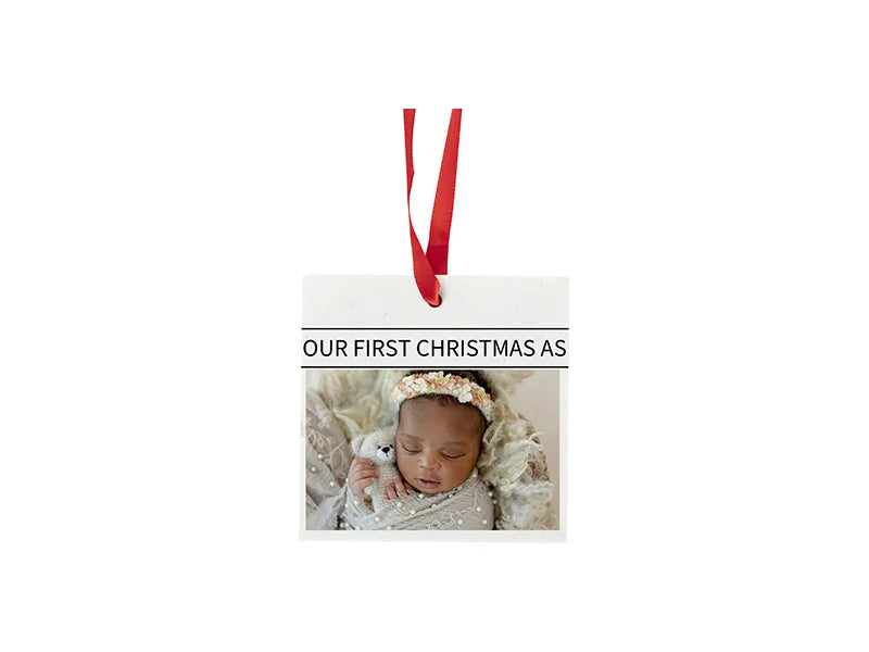 Sublimation Square Marble Texture Ornament (7.6*7.6cm/ 3inchx3inch)