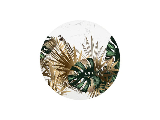 Sublimation Round Marble Texture Placemat w/ Non-Slip Pad (φ20cm/ 7.87inch)