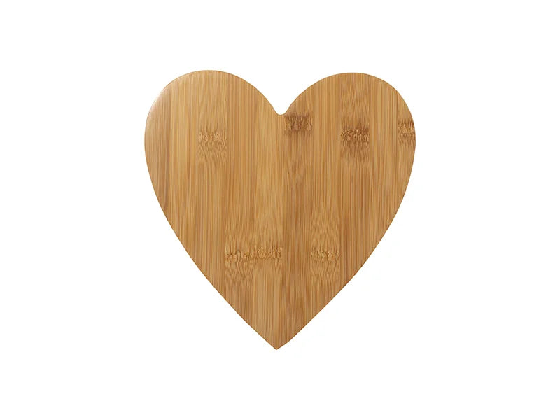 Sublimation Blanks Heart Shape Bamboo Cutting Board(21.5*22.5*0.9cm/8.46inch*8.85inch)