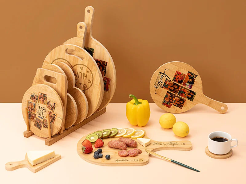 Sublimation Blank Bamboo Cutting Board ( Paddle Shape)
