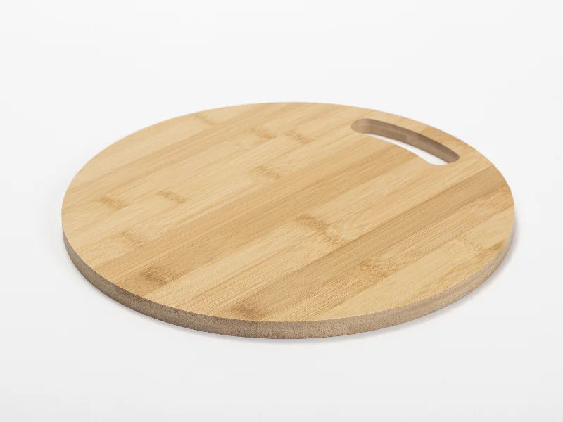 Sublimation Blank Round Bamboo Pizza Board with Hole