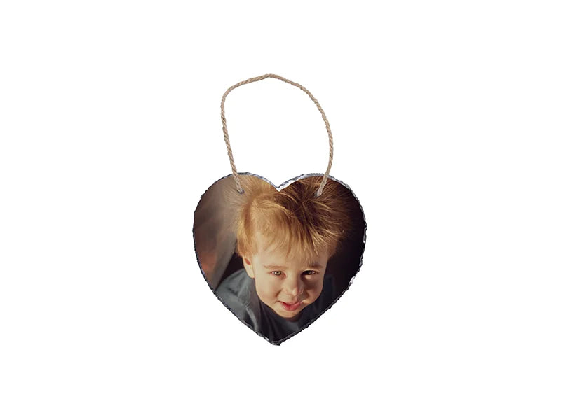 Sublimation Heart Shape Hanging Stone(20*20cm)