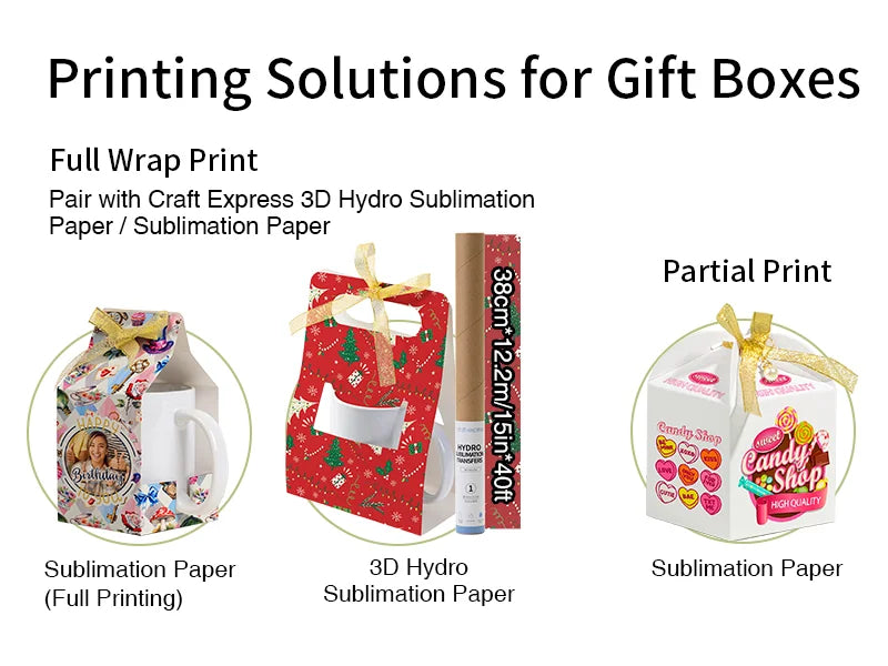 Sublimation Blanks White Box for Gift(9*9*12cm)