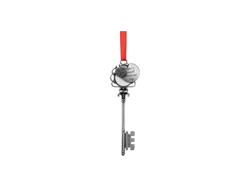 Sublimation Blank Christmas Santa Keys with Snowflake