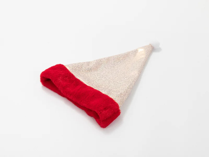 Sublimation Blanks Glitter Christmas Hat (Champagne Gold)