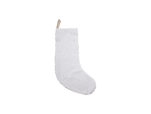 Sublimation Sequin Christmas Stocking (white w/ Silver)