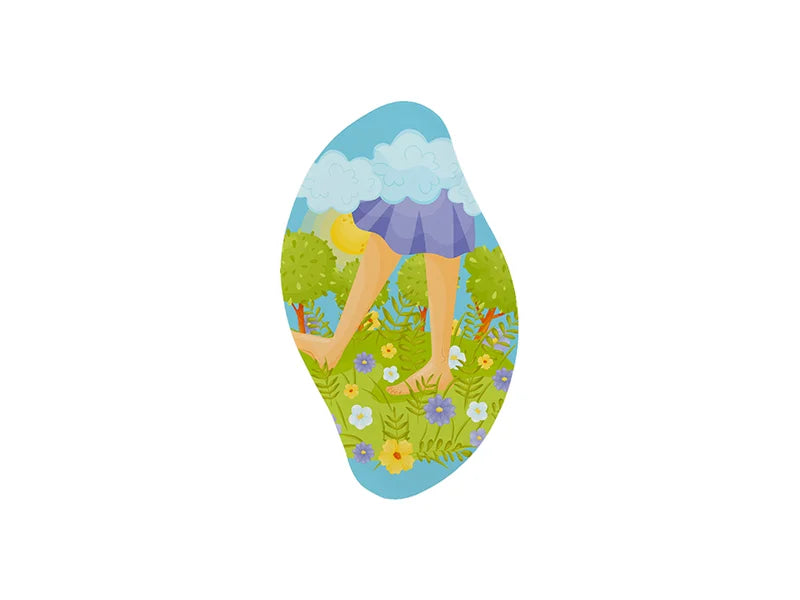 Sublimation Glass Foot File (Mango shape,5.5*9.5cm)
