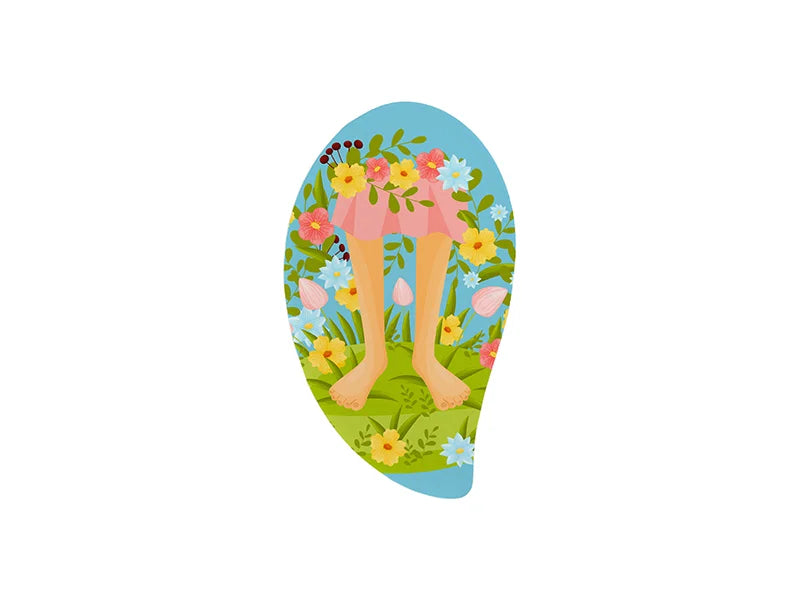Sublimation Glass Foot File (Mango shape,6*10.3cm)