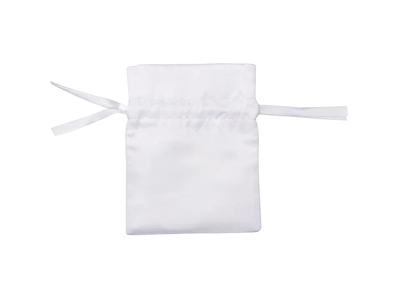 Sublimation White Satin Drawstring Bag (9*14cm)