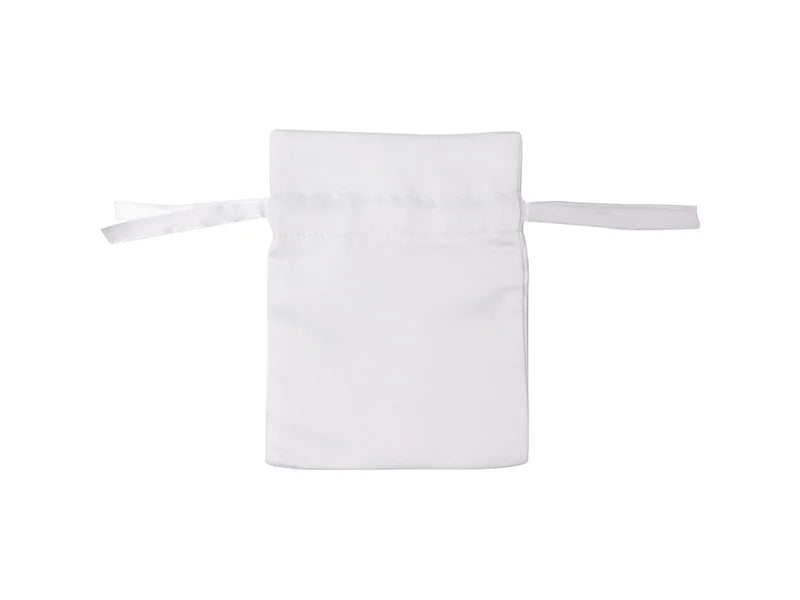 Sublimation White Satin Drawstring Bag(12*17cm)