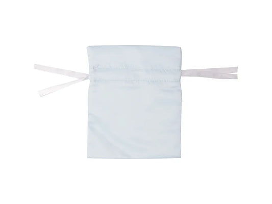 Sublimation Light Blue Satin Drawstring Bag(15*19cm)