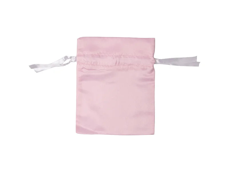 Sublimation Pink Satin Drawstring Bag(15*19cm)