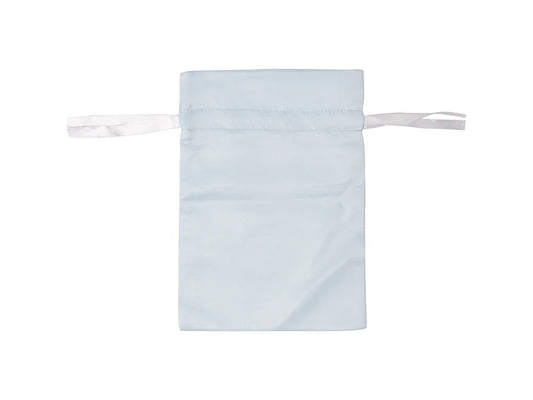 Sublimation Light Blue Satin Drawstring Bag(16*23cm)