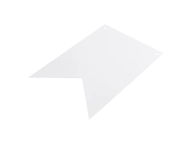 Sublimation Flower Flag PET Holiday Banner 10PCS w/ 5m Golden Ribbon(12*17cm)