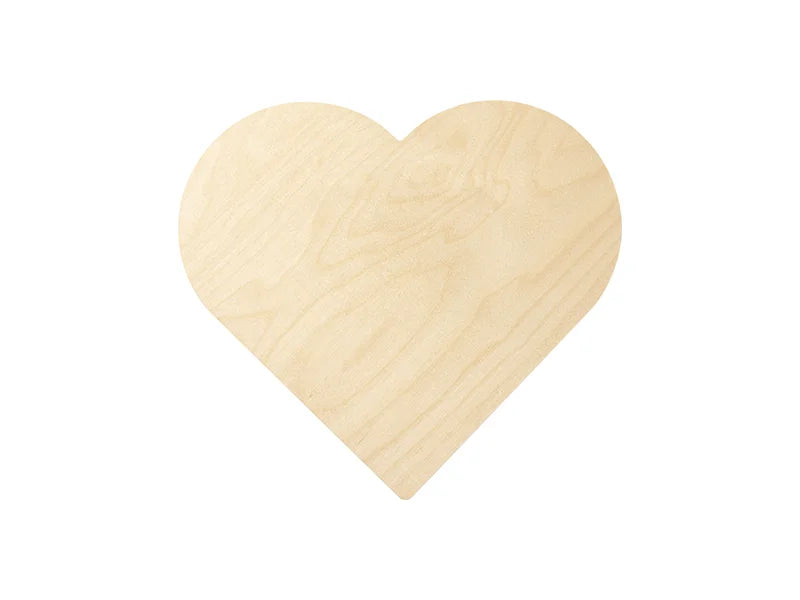 Sublimation Blanks Plywood Heart-shaped Photo Frame(25.4*25.4*1.5cm)