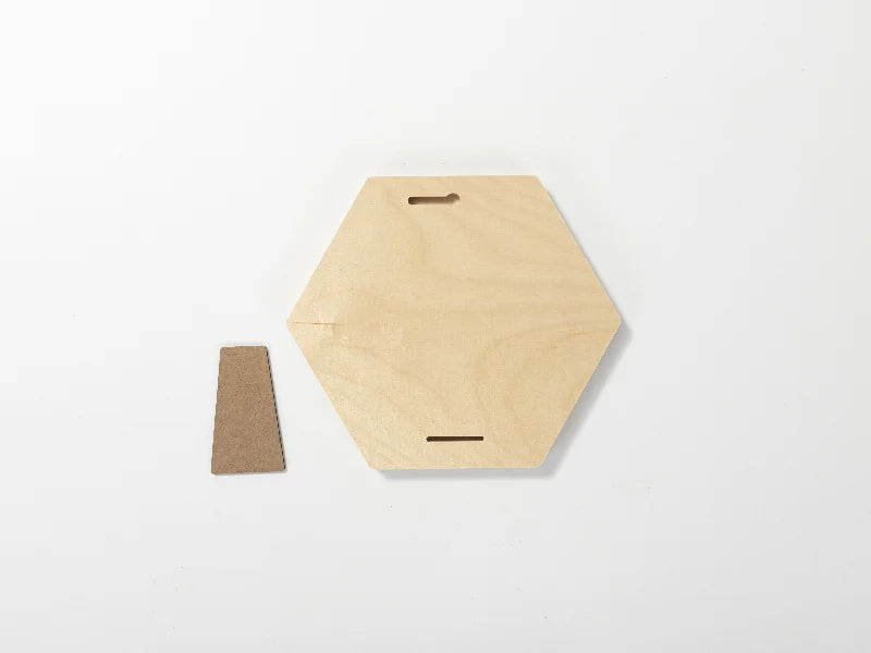 Sublimation Blanks Plywood Hexagonal Photo Frame(17.8*20.3*1.5cm)