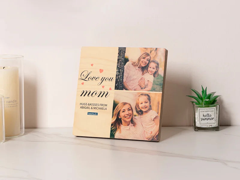 Sublimation Blanks Plywood Square Photo Frame(20.3*20.3*1.5cm)