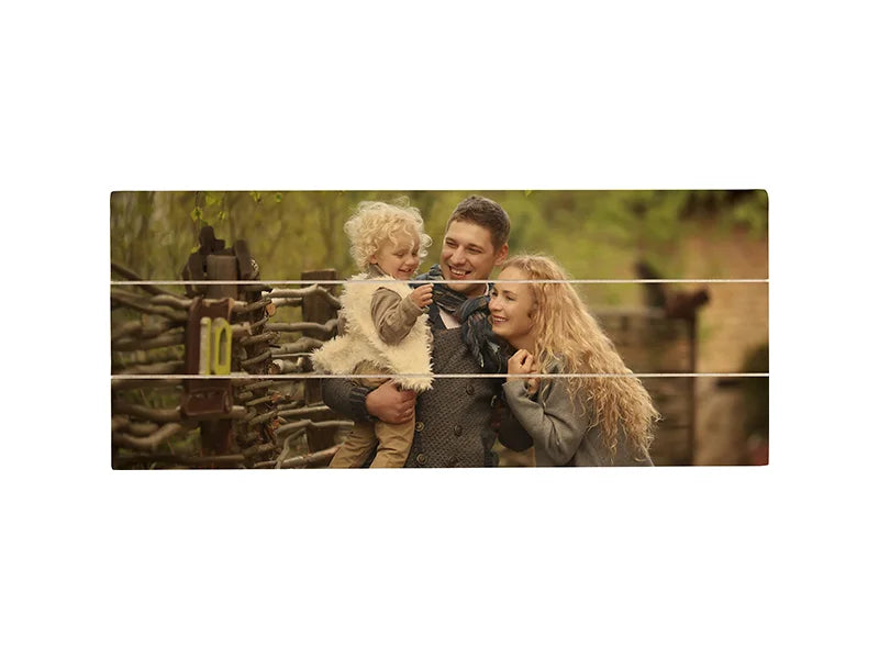 Sublimation Rectangular Plywood Sign w/ Stripes (30*12.7*1.5cm)