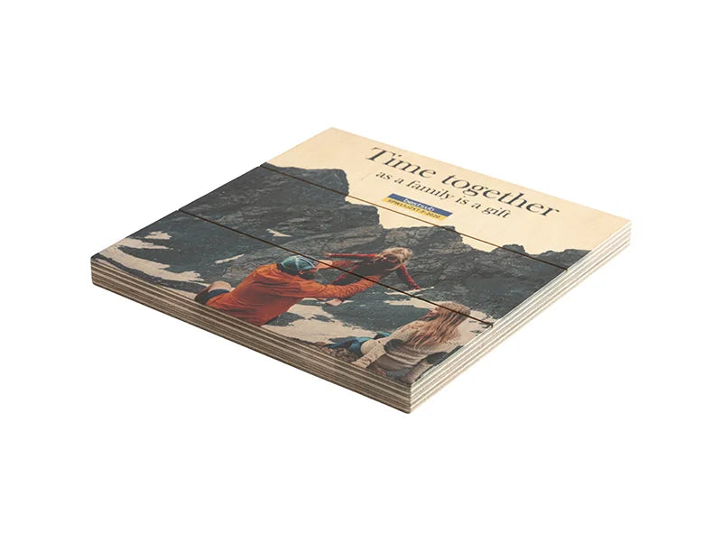 Sublimation Square Plywood Sign w/ Stripes (20*20*1.5cm)