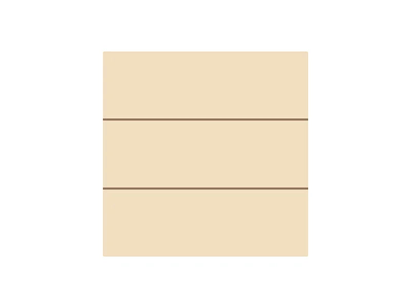 Sublimation Blanks Square Plywood Sign w/ Stripes (20*20*1.5cm)
