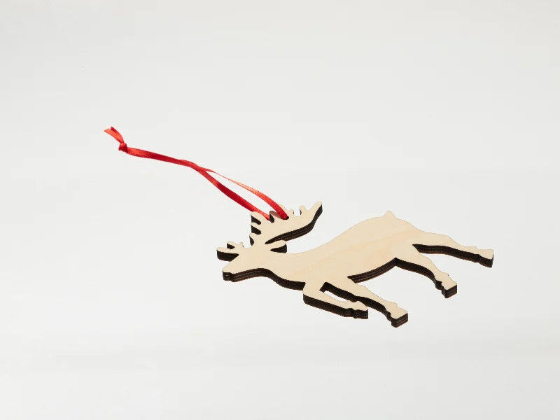 Sublimation Blanks Double-sided Plywood Ornament (Deer)