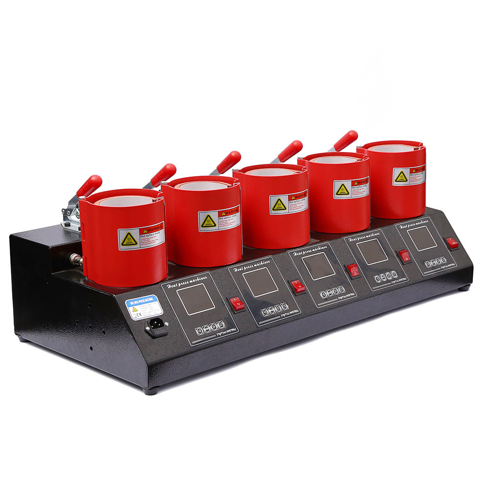 Five-Hole Five-Display Mug Press Machine