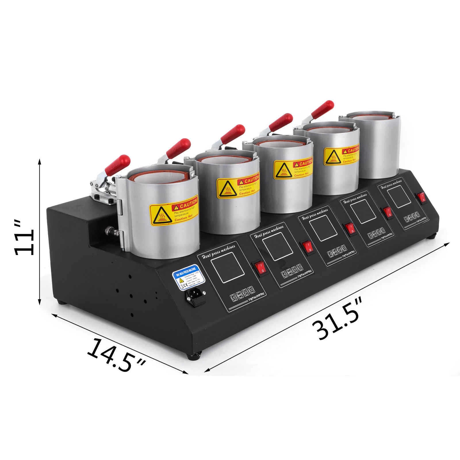 Five-Hole Five-Display Mug Press Machine