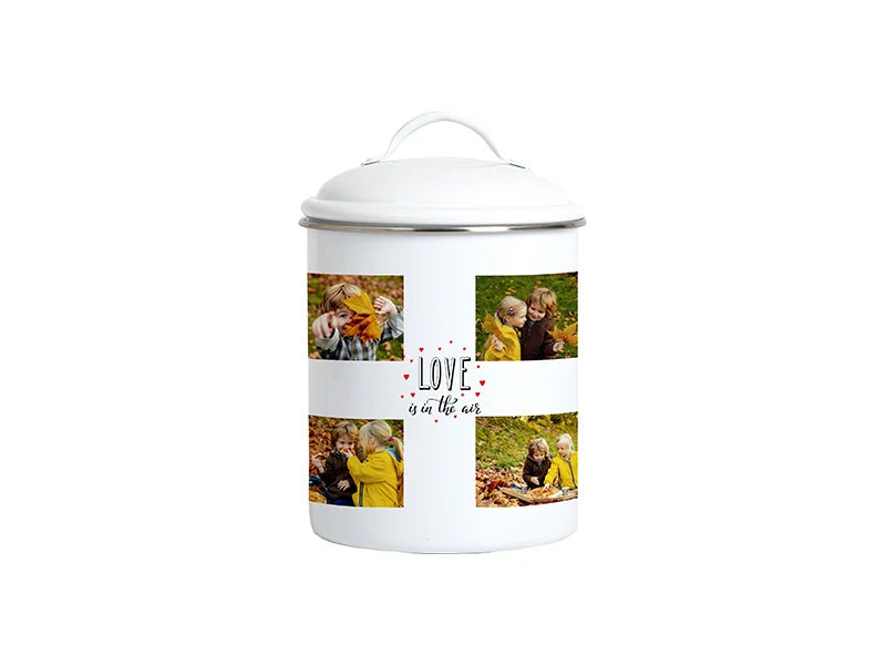 Sublimation Tin Canister w/  Lid(φ11.3*17cm,white)