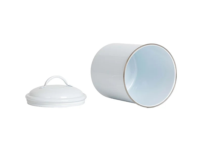 Sublimation Tin Canister w/  Lid(φ13.8*20.5cm,white)
