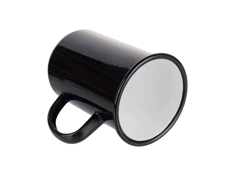 Sublimation 15oz/450ml Enamel Mug (Black) MOQ:2000pcs