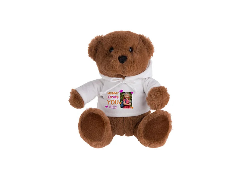 Sublimation 20cm Teddy Bear (Dark Brown)